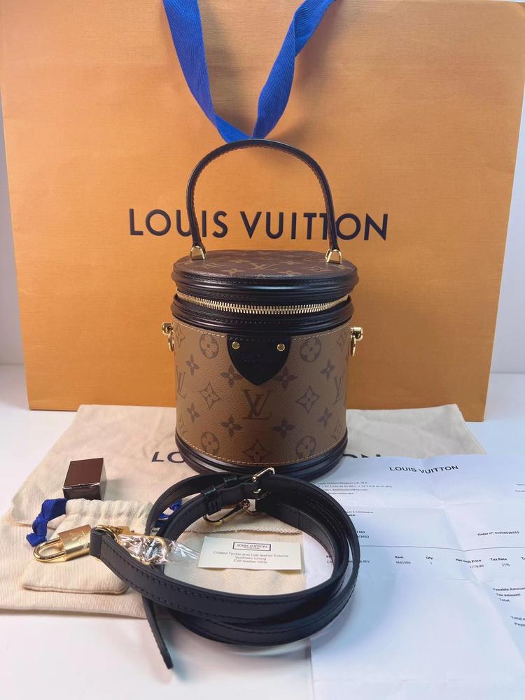 Louis Vuitton 路易威登 全新大全套焦糖拼色Cannes发财桶芯片款
