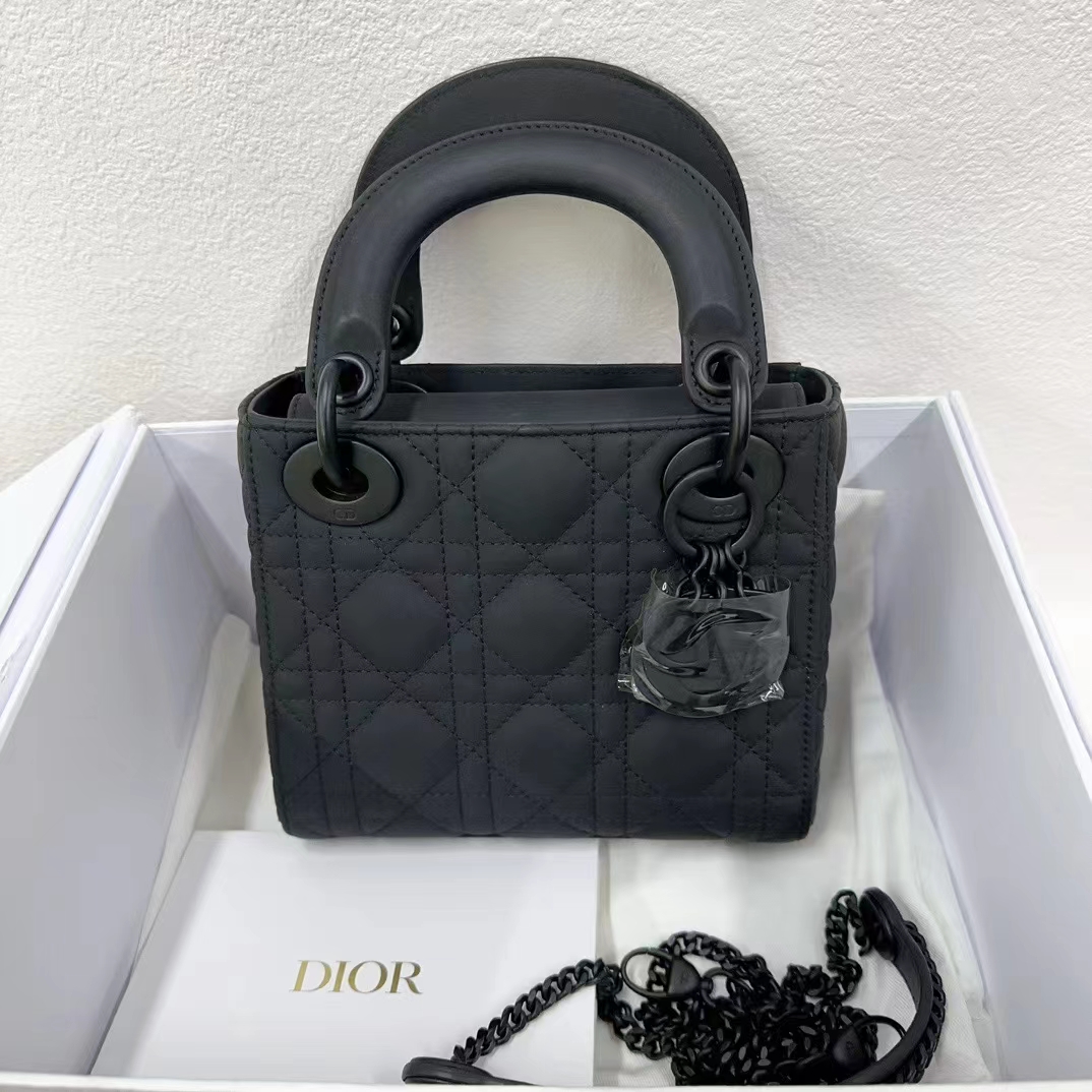 Dior 迪奥 So Black三格戴妃链条包