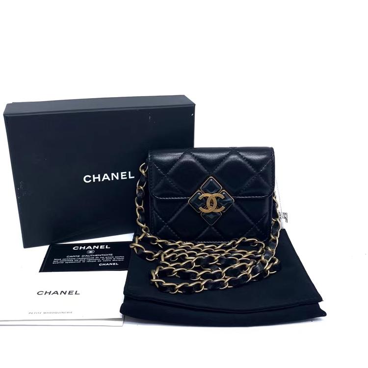Chanel 香奈儿 手工坊系列宝石扣mini盒子包