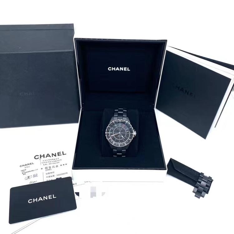 Chanel 香奈儿 大全套黑陶瓷J12自动机械手表