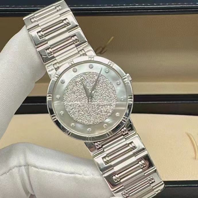 Piaget 伯爵 18K白金贝母面腕表