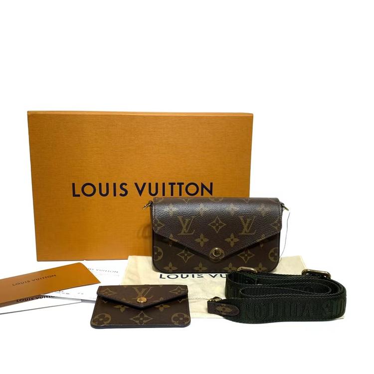 Louis Vuitton 路易威登 新款老花felicie strap系列三合一