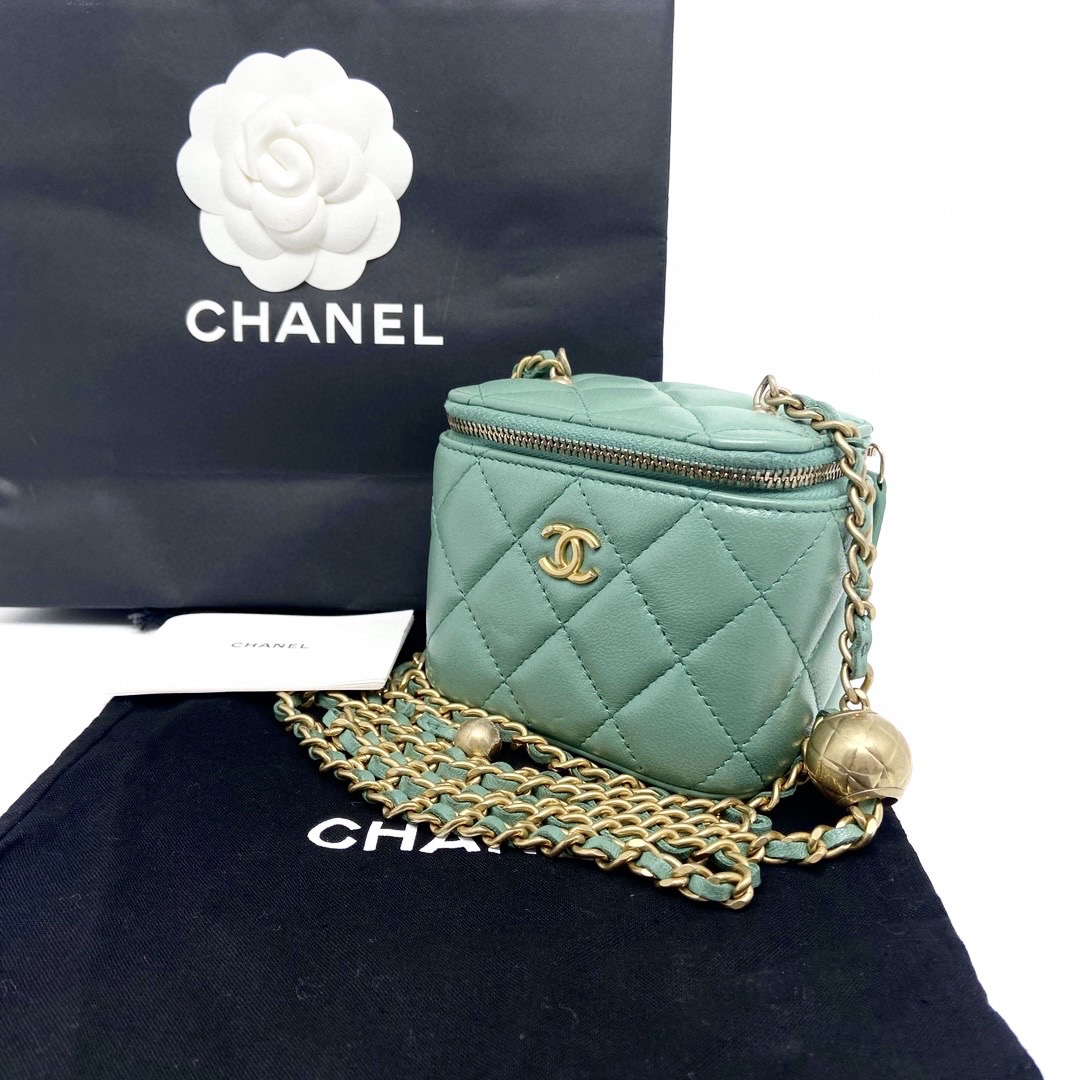 Chanel 香奈儿 香奈儿 抹绿色金球小盒子包 