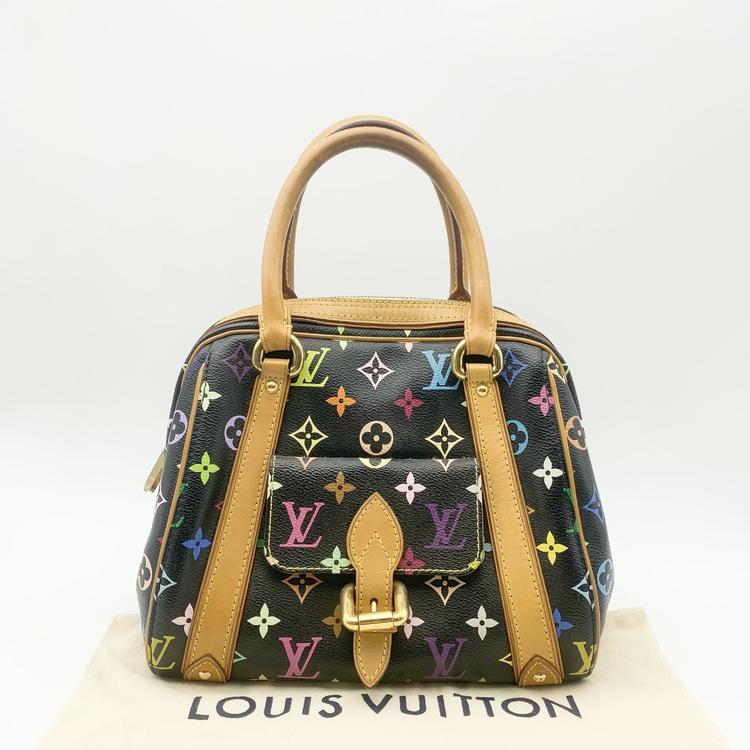 Louis Vuitton 路易威登 绝版黑三彩小元宝手提包