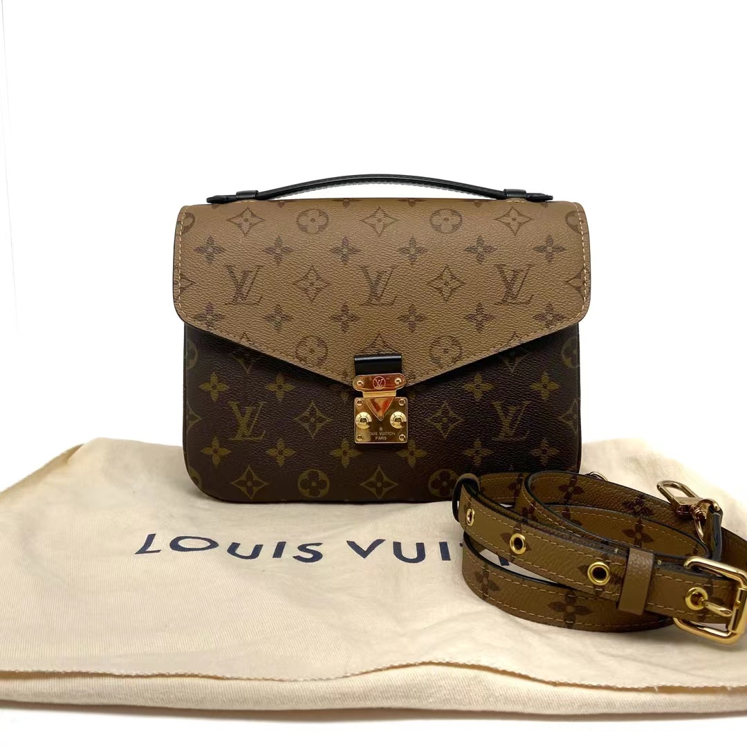 Louis Vuitton 路易威登 焦糖拼老花Metis邮差