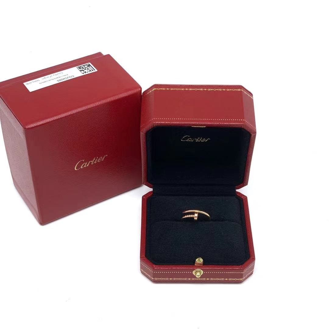 Cartier 卡地亚 玫瑰金钉子戒指