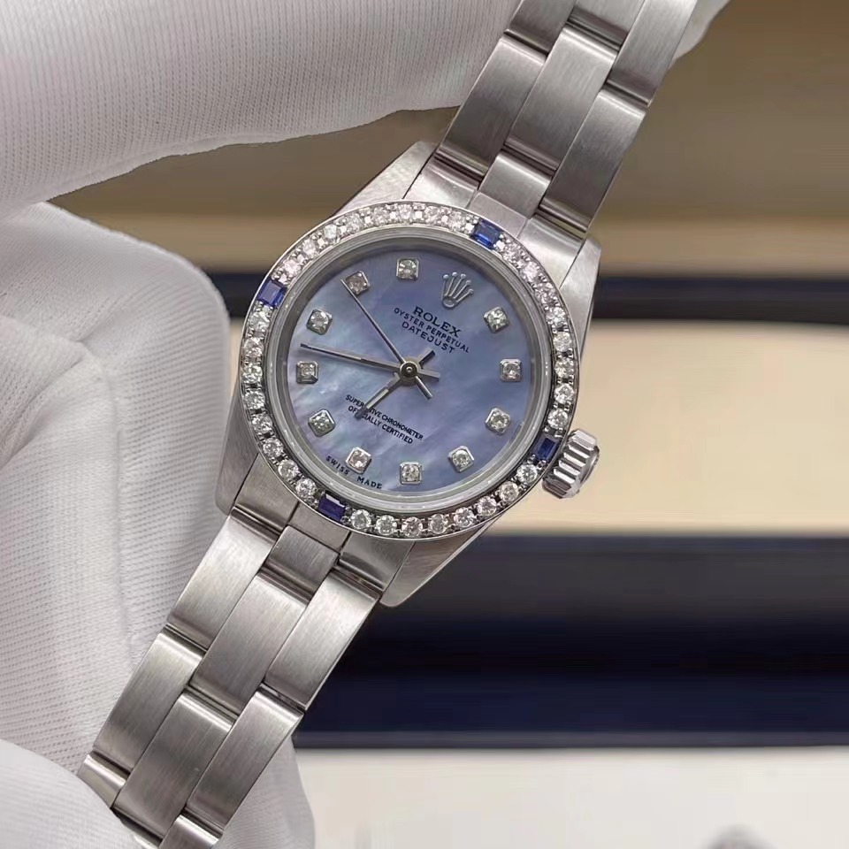 Rolex 劳力士 紫蓝贝母蚝式恒动女装腕表