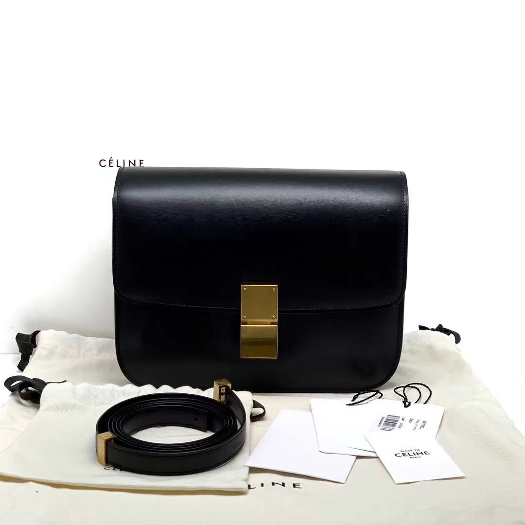 Celine 思琳 黑金box豆腐包中号