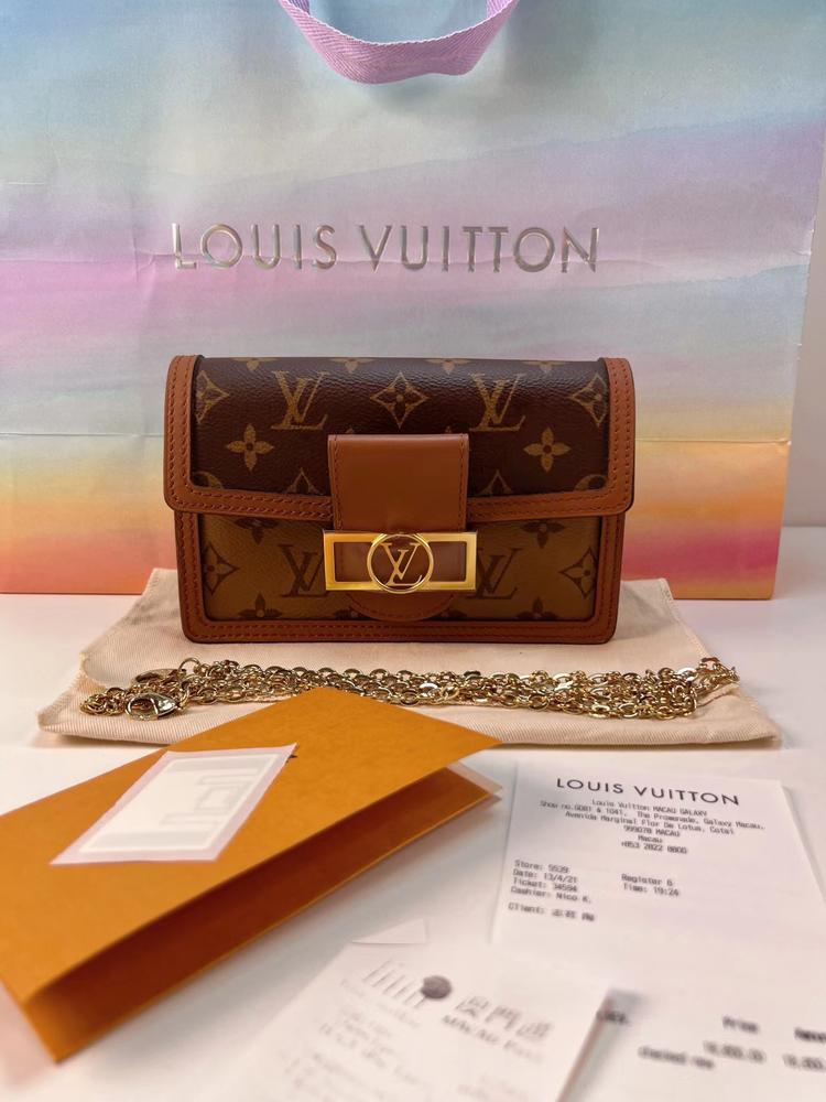 Louis Vuitton 路易威登 全新老花达芙妮woc斜挎链条包芯片款