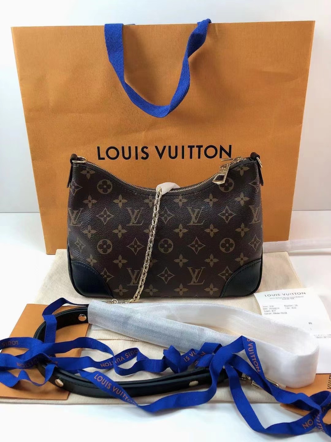 Louis Vuitton 路易威登 全新芯片款黑牛角包Boulogne