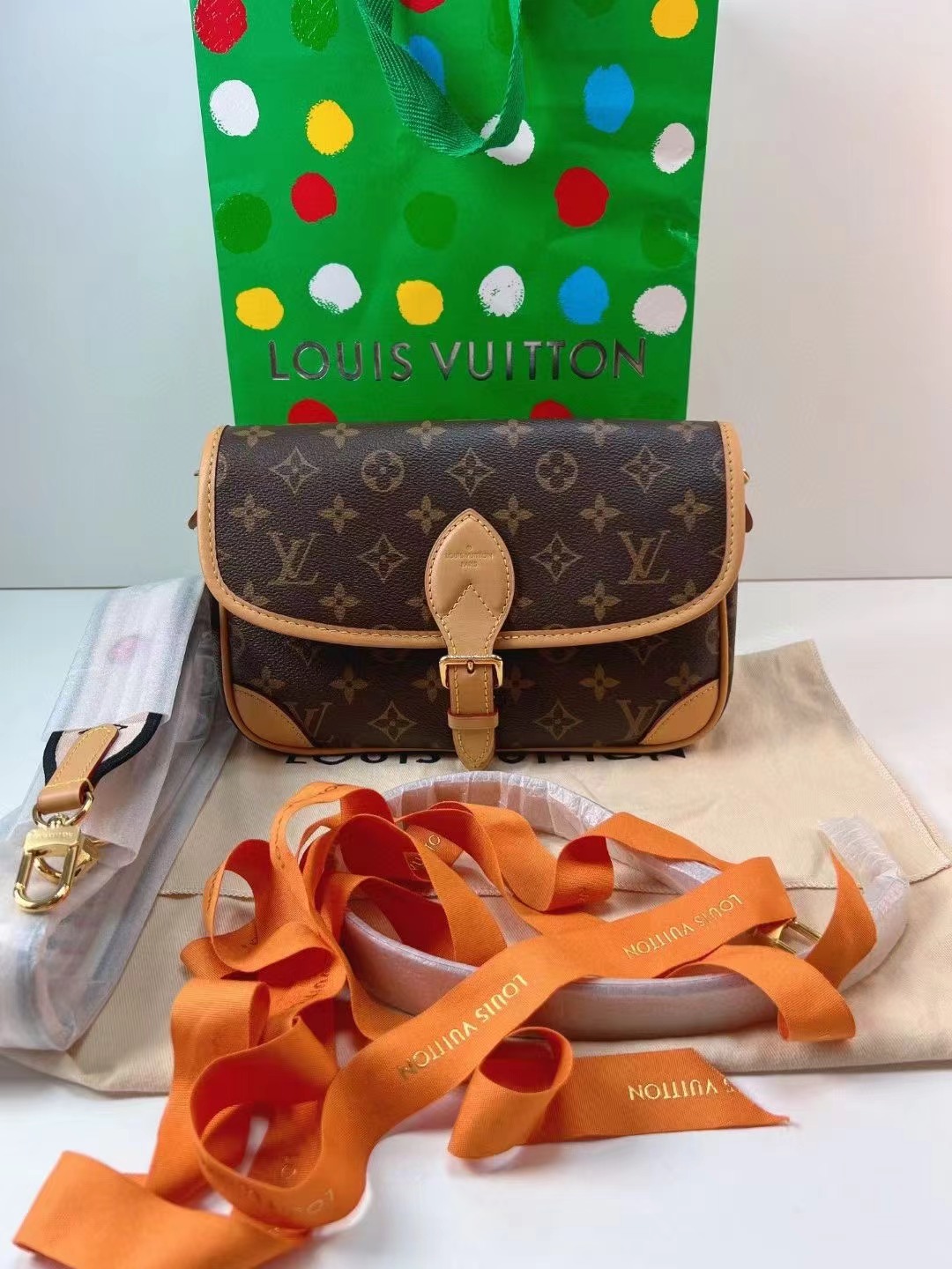 Louis Vuitton 路易威登保存品芯片款热门法棍包米色肩带| iLux