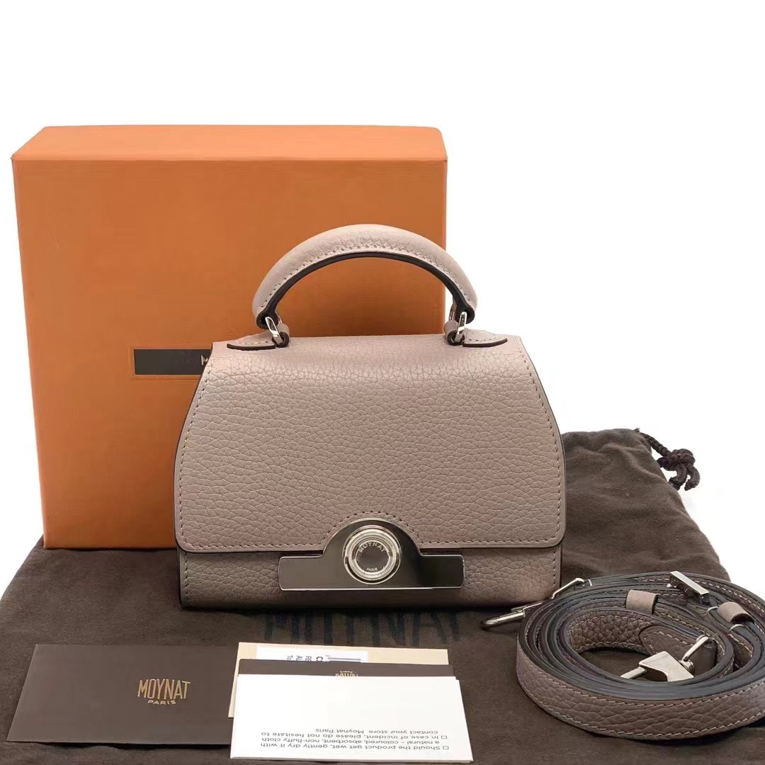 Moynat 摩奈 斑鸠灰银扣Rejane nano