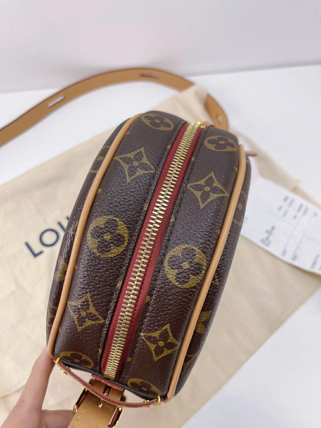 LOUIS VUITTON BOITE CHAPEAU SOUPLE TIME TRUNK MONOGRAM HANDBAG -NEW+RECEIPT