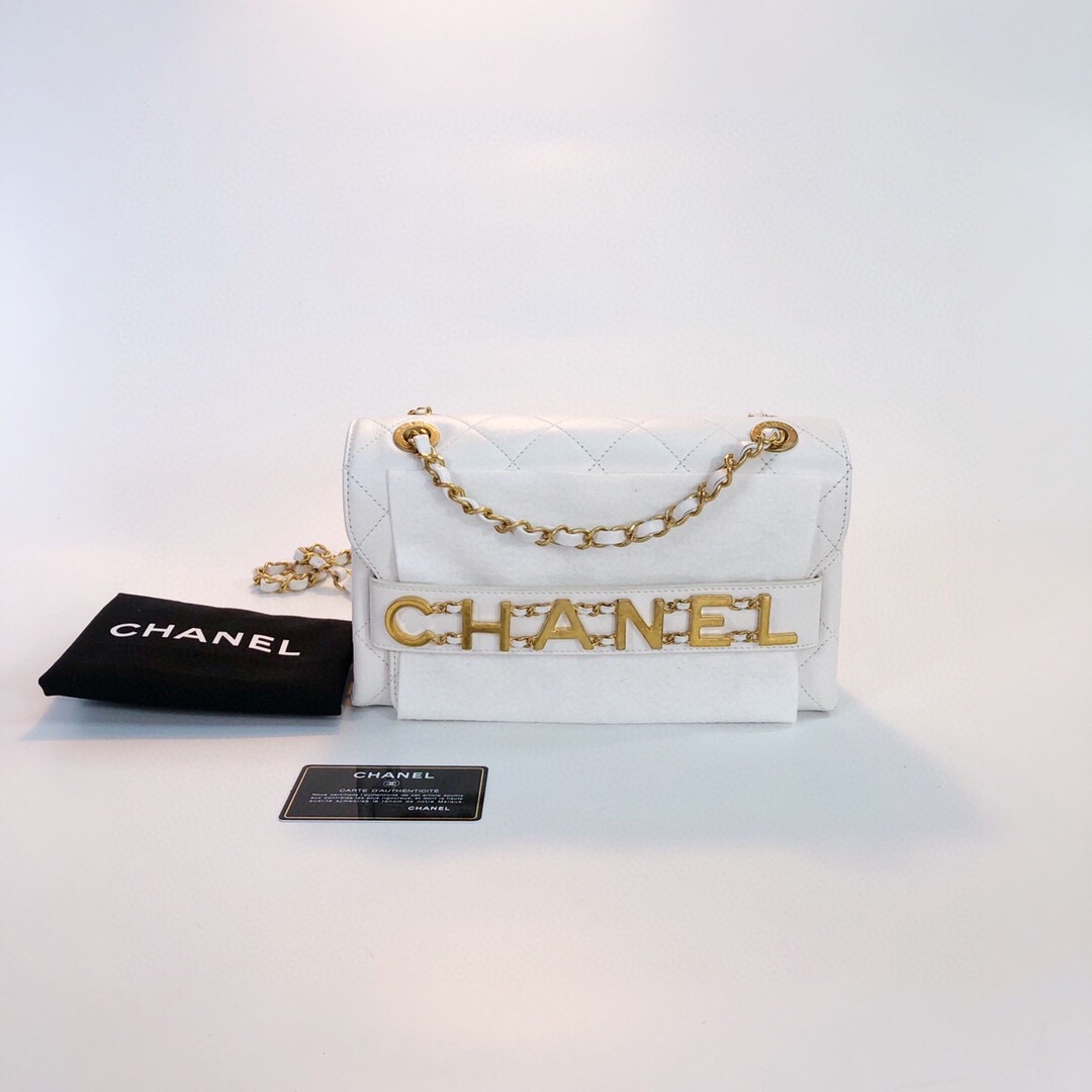 Chanel 香奈儿新款皮穿链字母logo链条包全新闲置| iLux