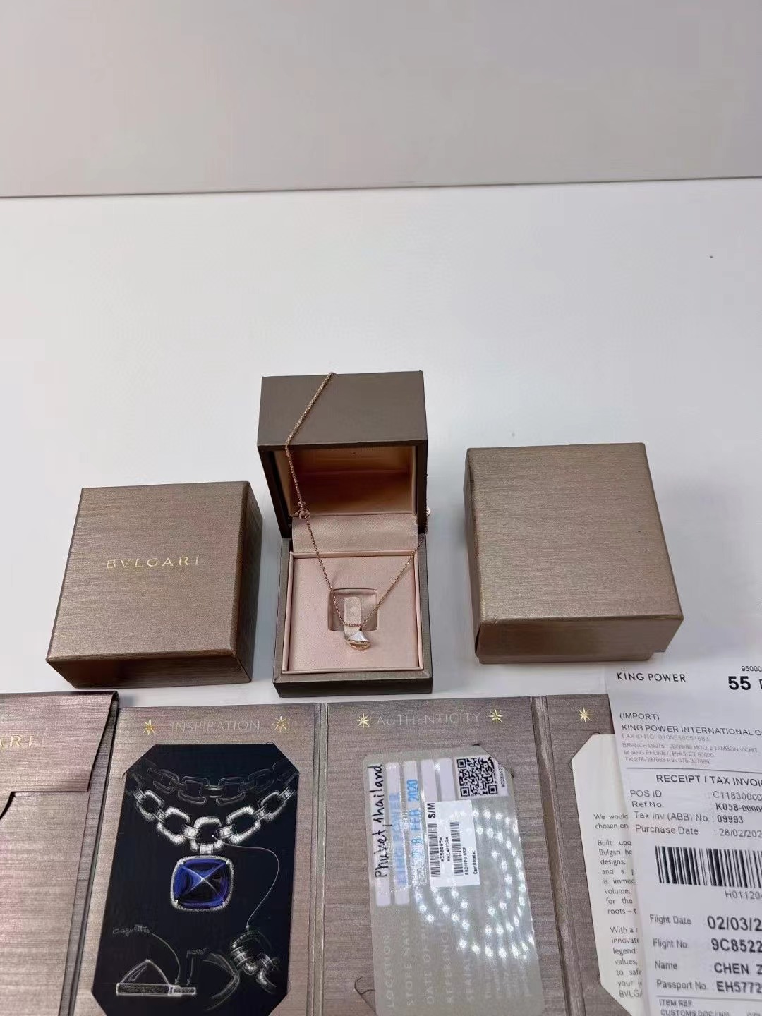 Bvlgari 宝格丽全新玫瑰金白贝母扇子手链手环| iLux