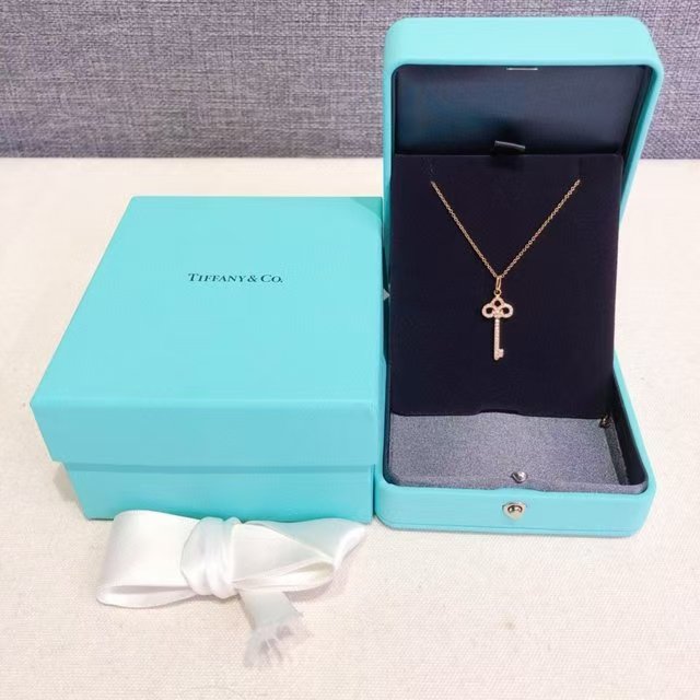 Tiffany & Co. 蒂芙尼 满钻mini鸢尾花项链