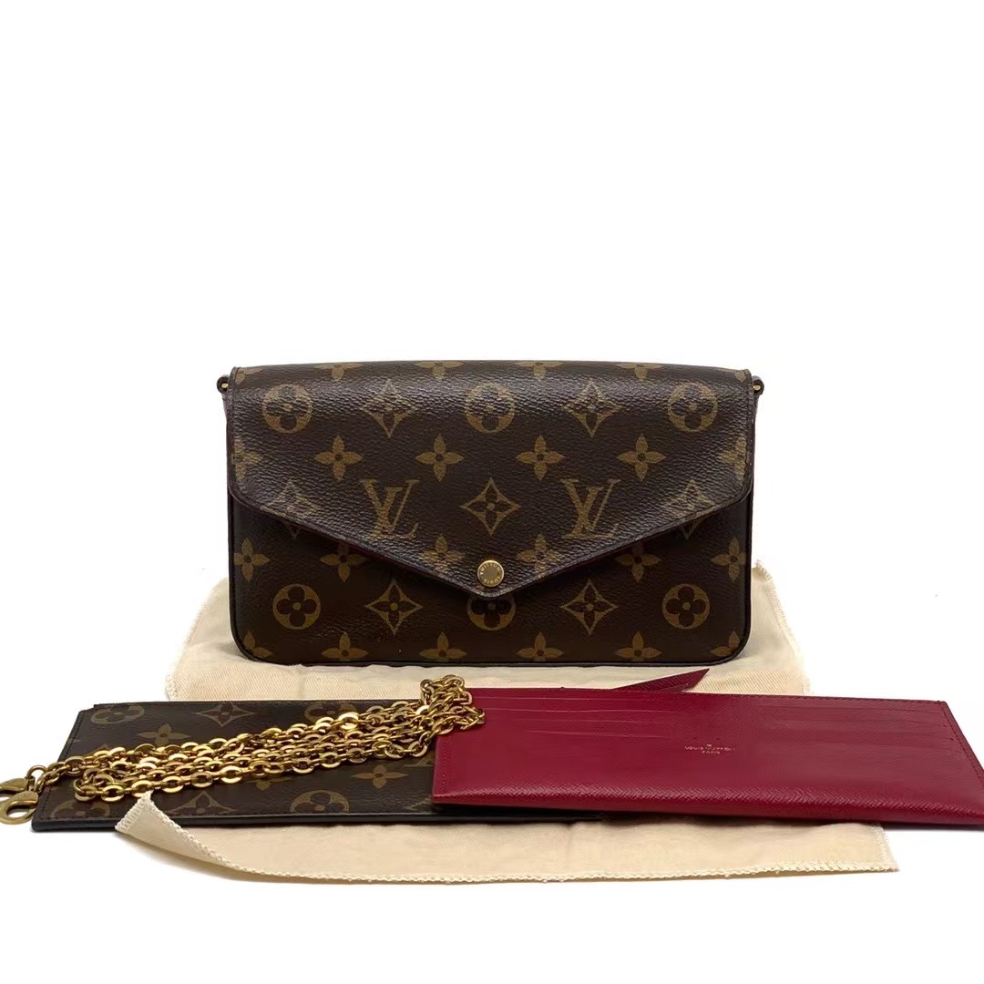 Louis Vuitton 路易威登 经典老花三合一链条包
