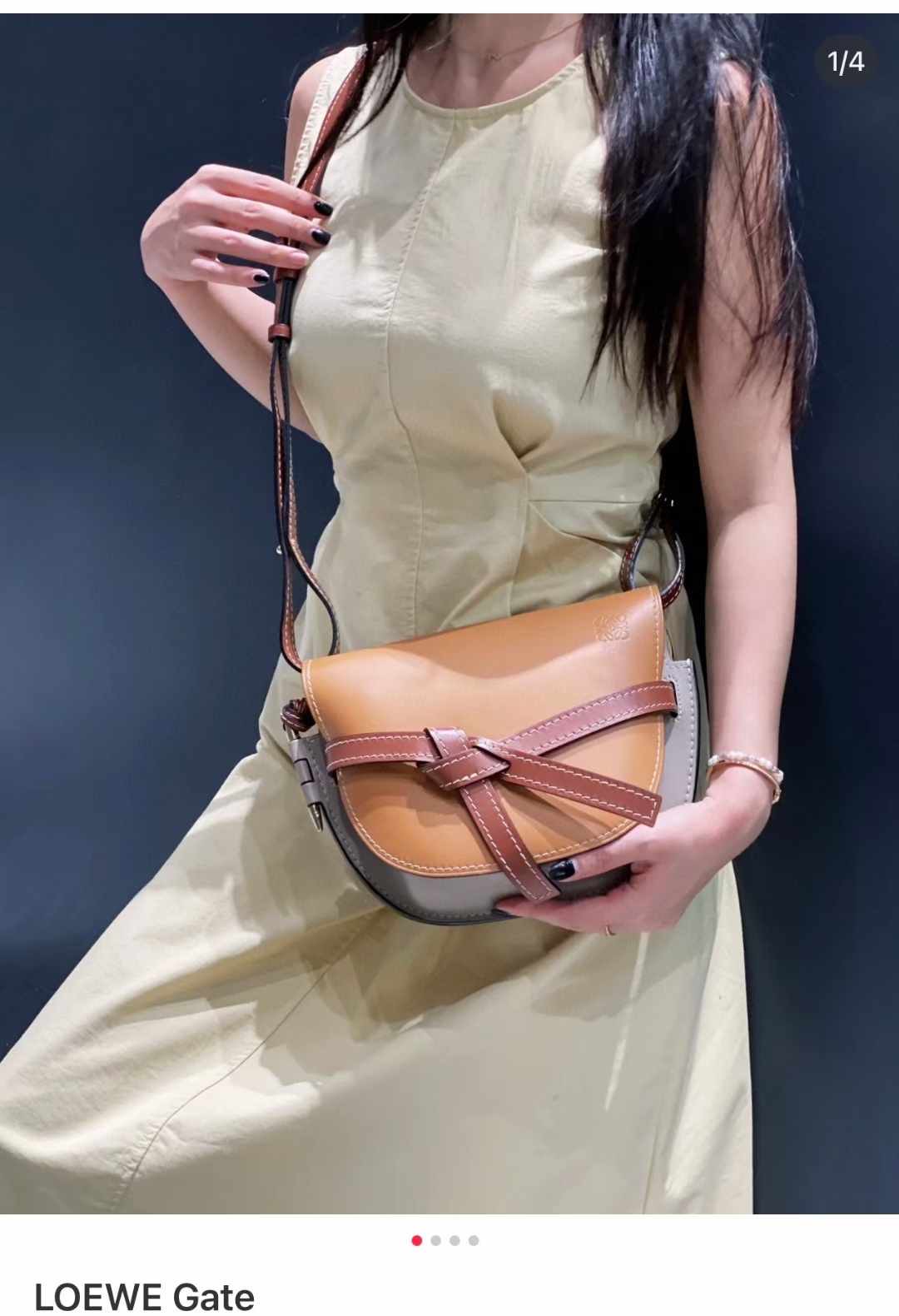 Loewe罗意威 棕色拼大象灰gate马鞍包中号 保存品LOEWE罗意威Gate马鞍包中号，棕褐色拼大象灰马尺寸25*11.5*19 最热卖限量色专柜19700。超多明星同款无附件好价💰