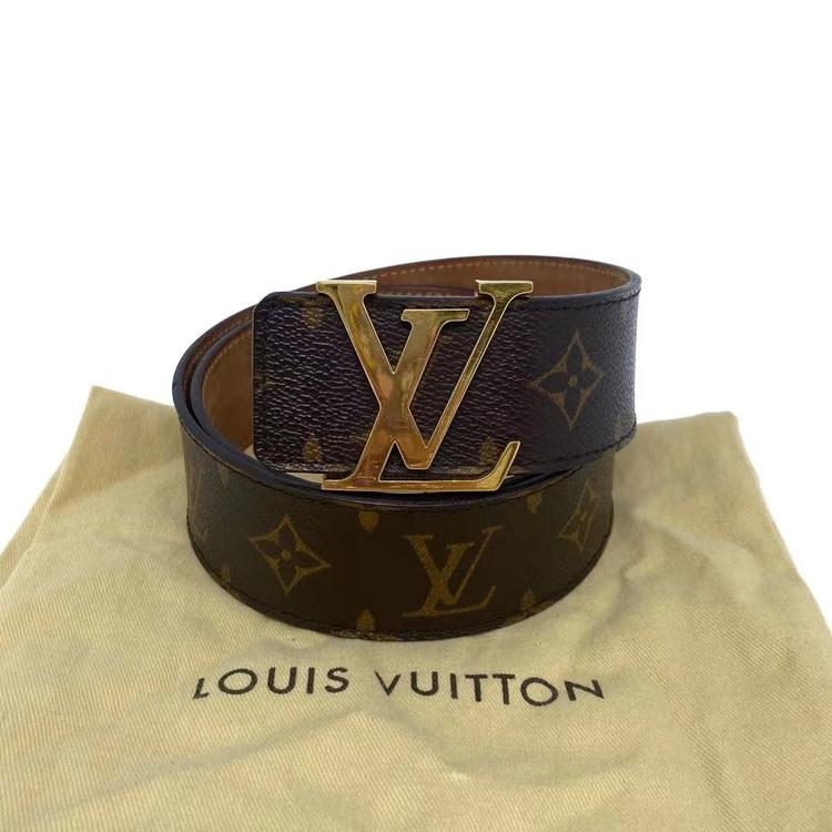 Louis Vuitton 路易威登 老花金扣男士宽腰带